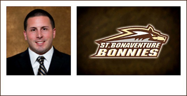 St. Bonaventure Assistant SID Brian Moretti passes